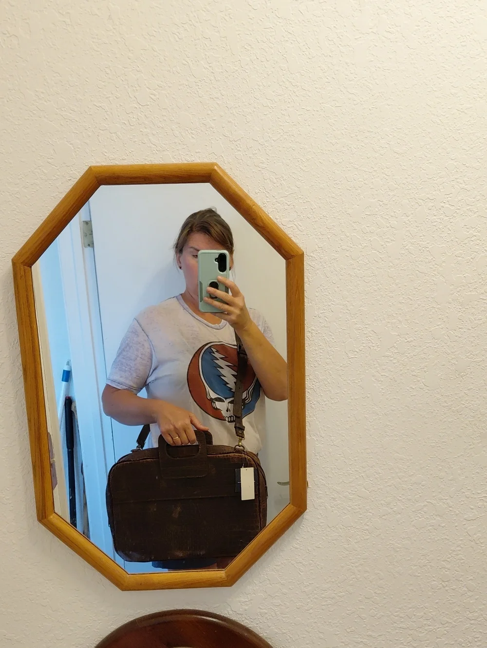 Nwt Twisted X Men's Brown Alligator Leather Briefcase